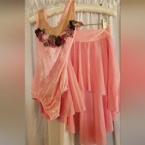 Curtain Call Costumes Leotard And Skirt Ballet Dance Tap Jazz Lyrical Sz CME Med
